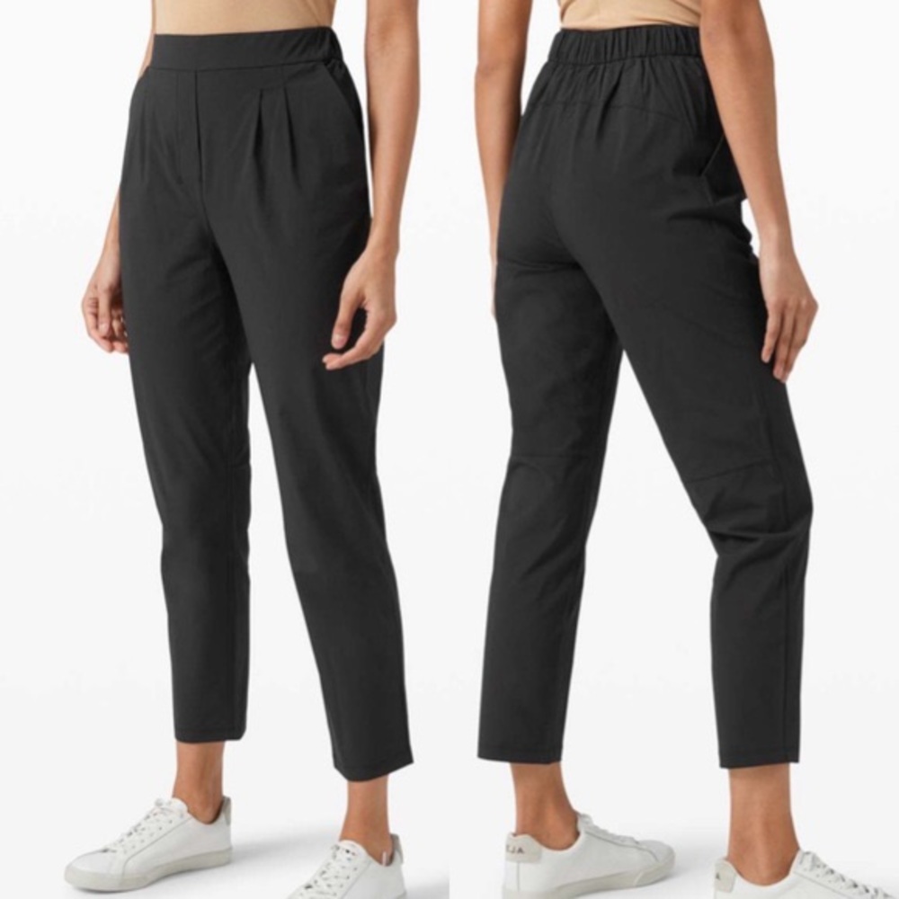 LULULEMON Black Trouser High Rise Pant- Size 4